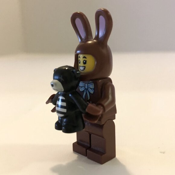 Lego Minifigures Lot Pink Elephant Blue Dog Pug Chocolate Bunny Duck Lifesaver - Picture 5 of 12